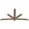 Ekena Millwork Alberta Rough Sawn Timber Gable Bracket, Douglas Fir, 96"W x 52"H x 2"D x 6"F, 13/12 Pitch GBW096X52X0206ALB00RDF - alternate 2
